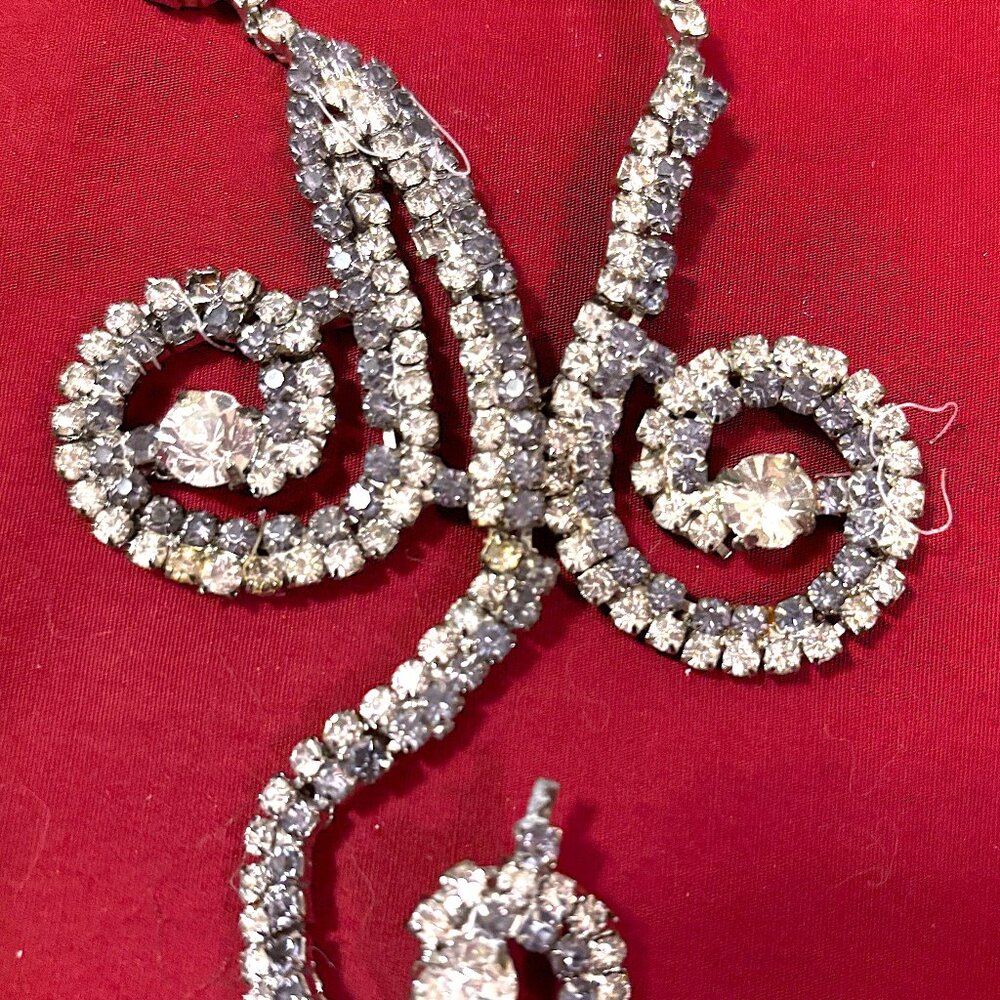 Two rhinestone tassels - Circa 1960